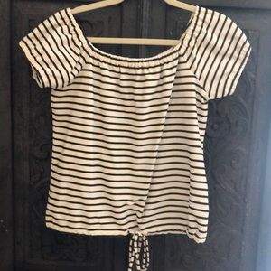 Madewell off the shoulder or shoulder edge too
